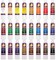 Oil Paint Set - 24 x 21ml Tubes - Artist Quality - Rich Vivid Oil-based Colors - Lightfast - Heavy Body - Great Saturation - Glossy Finish